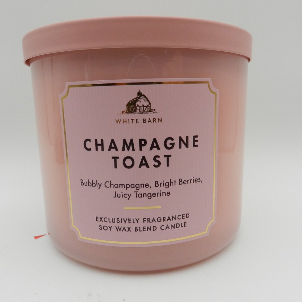 Bath & Body Works White Barn Champagne Toast 3-Wick Candle 14.5 oz